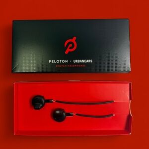 Peloton x Urbanears Sumpan In-Ear Headphones Black Workout Earbuds NewInBox